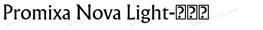 Promixa Nova Light字体转换